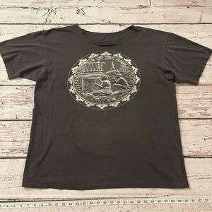 Vintage Shirt Mens Extra Large Black Navajo Art Native American 90s Great Seal
